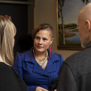 Heather George, Executive Director of the Woodland Cultural Centre