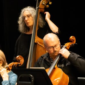 Natalie Kemerer, bass, and Garth Greaves, cello