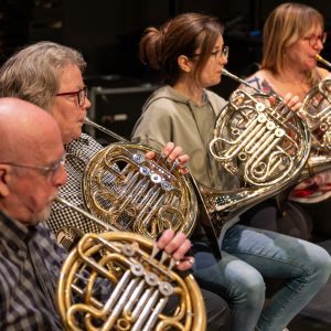 French horns: Peter Macdonald, Sandi Sherk, Melissa Jeffrey, Michelle Fawcett